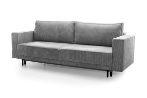 CANAPEA EXTENSIBILA ADELE GRI, GRUPA II, CONFECTIONATA DIN METAL, SPUMA POLIURETANICA SI TEXTIL, STIL MODERN - Img 2