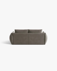 CANAPEA EXTENSIBILA CU 3 LOCURI, BLOOM, 232 CM, GRI, CU TAPITERIE DIN TEXTIL CATIFEA CASINO, MICADONI - Img 3