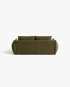 CANAPEA EXTENSIBILA CU 3 LOCURI, BLOOM, 232 CM, VERDE DESCHIS, CU TAPITERIE DIN TEXTIL CATIFEA CASINO, MICADONI - Img 3