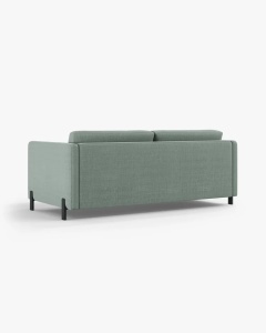 CANAPEA EXTENSIBILA GLORIA, CU 2 LOCURI, MENTA, 102X186 CM, TAPITAT CU TAPITERIE DIN TEXTIL STRUCTURAT BJORN, MICADONI - Img 3