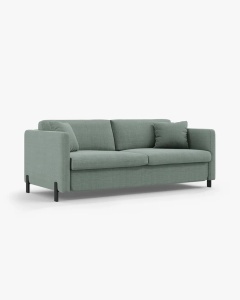CANAPEA EXTENSIBILA GLORIA, CU 2 LOCURI, MENTA, 102X206 CM, TAPITAT CU TAPITERIE DIN TEXTIL STRUCTURAT BJORN, MICADONI - Img 5