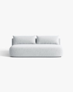 CANAPEA EXTENSIBILA HENA, CU 3 LOCURI, GRI DESCHIS, 205X112 CM, TAPITAT CU TAPITERIE DIN TEXTIL STRUCTURAT MOLYBDEN, MICADONI