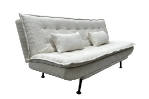 CANAPEA EXTENSIBILA, JAZZ 195CM, 3 LOCURI, MATERIAL CATIFEA RAIAT, CULOARE BEJ, ARTIM GROUP SELECTION - Img 6