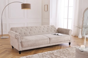 CANAPEA EXTENSIBILA, MAISON BELLE 220CM, MATERIAL BOUCLE, CULOARE BEJ/GRI, ARTIM GROUP SELECTION - Img 5