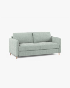 CANAPEA EXTENSIBILA SIMO, VERDE MENTA, 225X94 CM, TAPITAT CU TAPITERIE DIN TEXTIL STRUCTURAT BABEL, MICADONI - Img 4