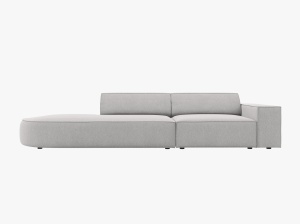CANAPEA JODIE, STANGA, 3 LOCURI, 262 CM, DIVERSE CULORI SI MATERIALE, DESIGN DEOSEBIT - Img 10