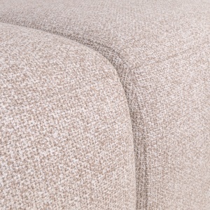 CANAPEA LIVING LANDMARK 240CM, DIN METAL, LEMN SI TEXTIL, DE CULOARE BEJ, DESIGN MODERN - Img 3