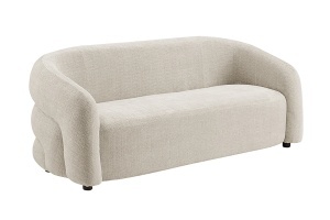 CANAPEA LIVING, VOGUE 200CM, 3 LOCURI, MATERIAL CHENILLE BEJ, ARTIM GROUP SELECTION - Img 4
