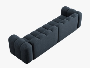 CANAPEA LUPIN, 4 LOCURI, 288 CM, ALBASTRU ROYAL 86, TAPITERIE CHENILLE, DESIGN DEOSEBIT - Img 4
