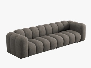 CANAPEA LUPIN, 4 LOCURI, 288 CM, GRI 16, TAPITERIE CHENILLE, DESIGN DEOSEBIT - Img 3