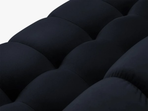CANAPEA MAMAIA, 2 LOCURI, 152 CM, ALBASTRU INCHIS 89/AURIU, TAPITERIE DIN CATIFEA, DESIGN DEOSEBIT - Img 6
