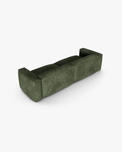 CANAPEA MARTINA, 320X120 CM, ADANCIME SCAUN 90 CM, VERDE, TAPITAT CU TAPITERIE DIN TEXTIL CATIFEA VOGUE MICADONI - Img 3