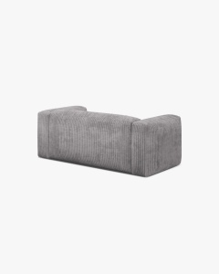 CANAPEA MARTINA, CU 2 LOCURI, GRI DESCHIS, 200 CM, CU TAPITERIE DIN TEXTIL CORDOI TILIA, MICADONI - Img 3