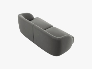 CANAPEA MILEY, 2 LOCURI, 180 CM, GRI DESCHIS 13, TAPITERIE DIN CATIFEA, DESIGN DEOSEBIT - Img 3