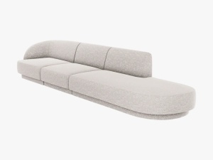 CANAPEA MILEY DREAPTA, 4 LOCURI, 325 CM, GRI DESCHIS 06, TAPITERIE CHENILLE, DESIGN DEOSEBIT