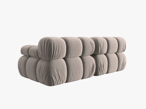 CANAPEA MODULARA BELLIS, 2 LOCURI, 188 CM, BEJ 16, TAPITERIE DIN CATIFEA, DESIGN DEOSEBIT - Img 4