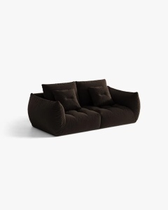 CANAPEA MODULARA BLOOM, MARO INCHIS, 232 CM, CU TAPITERIE DIN TEXTIL CATIFEA BLUVEL, MICADONI - Img 2