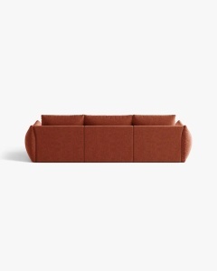 CANAPEA MODULARA, CU 4 LOCURI, BLOOM, 232 CM, CARAMIZIU, CU TAPITERIE DIN TEXTIL STRUCTURAT WIND, MICADONI - Img 4