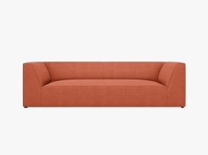 CANAPEA RUBY, CU 3 LOCURI, CORAI, CU TAPITERIE DIN TEXTIL STRUCTURAT OTTAWA, MICADONI