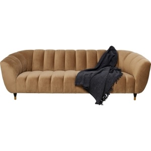 CANAPEA SPECTRA, MARO, CONFECTIONATA DIN CATIFEA, LEMN MASIV SI METAL, STIL MODERN - Img 2
