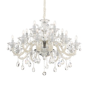 CANDELABRU COLOSSAL SP15, IVORY, DIN STICLA, STIL CLASIC