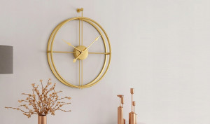 CEAS DECORATIV 3D GOLD TUY ROTUND 50CM STIL INDUSTRIAL - Img 5