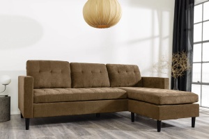 COLTAR 3 LOCURI, STOCKHOLM 220CM, STANGA/DREAPTA, CATIFEA RAIAT MARO DESCHIS, ARTIM GROUP SELECTION - Img 12