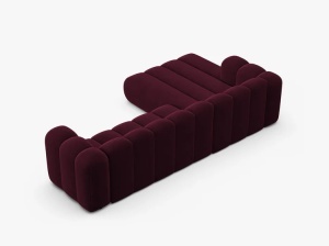 COLTAR CU 4 LOCURI LUPIN 288, PE STANGA, VISINIU, CU TAPITERIE DIN CATIFEA VENUS, MICADONI - Img 4
