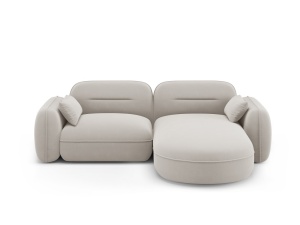 COLTAR ELEGANT 3 LOCURI, SYDNEY, BEJ DESCHIS, DREAPTA, MATERIAL CATIFEA, ARTIM GROUP SELECTION - Img 1