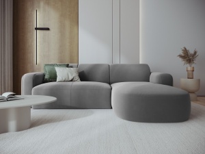 COLTAR ELEGANT DREAPTA 250CM, JASMIN 4 LOCURI, DIVERSE CULORI, MATERIAL CATIFEA, ARTIM GROUP COLLECTION - Img 23