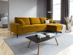 COLTAR ELEGANT DREAPTA 254CM, MADARA 5 LOCURI, DIVERSE CULORI, MATERIAL CATIFEA, ARTIM GROUP COLLECTION - Img 9