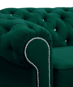 COLTAR EXTENSIBIL 278 CM, VALENTINO L DREAPTA, VERDE, DIN STOFA DE CALITATE SUPERIOARA - Img 7