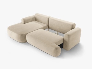 COLTAR EXTENSIBIL ELLA, STANGA, CU SPATIU DE DEPOZITARE, 5 LOCURI, 271 CM, DIVERSE CULORI SI MATERIALE, DESIGN DEOSEBIT - Img 14