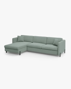 COLTAR EXTENSIBIL GLORIA, PE STANGA, MENTA, 170X286 CM, TAPITAT CU TAPITERIE DIN TEXTIL STRUCTURAT BJORN, MICADONI - Img 3