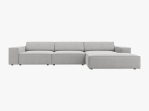 COLTAR JODIE, DREAPTA, 4 LOCURI, 284 CM, DIVERSE CULORI SI MATERIALE, DESIGN DEOSEBIT - Img 12