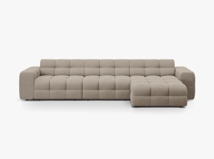 COLTAR KENDAL, DREAPTA, 5 LOCURI, 357 CM, DIVERSE CULORI SI MATERIALE, DESIGN DEOSEBIT - Img 11