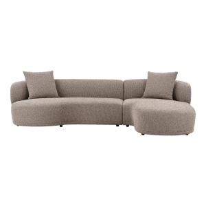 COLTAR KINGSTON 294CM, DIN LEMN SI TEXTIL, DREAPTA, CULOARE MARO, HOUSE NORDIC