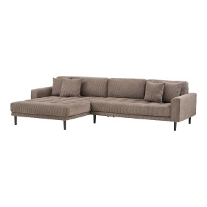 COLTAR LIDO 390CM, DIN LEMN SI TEXTIL RAIAT, CULOARE MARO, HOUSE NORDIC - Img 3