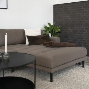 COLTAR LIDO CU 4 PERINI 290CM, DIN LEMN SI TEXTIL, CULOARE MARO, HOUSE NORDIC - Img 2