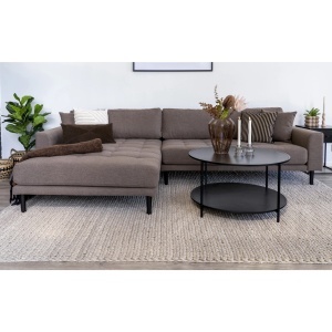 COLTAR LIDO CU 4 PERINI 290CM, DIN LEMN SI TEXTIL, CULOARE MARO, HOUSE NORDIC - Img 5