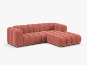COLTAR LUPIN 260, PE DREAPTA, CORAI, CU TAPITERIE DIN TEXTIL CATIFEA SALVADOR, MICADONI - Img 2