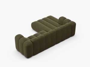 COLTAR LUPIN 260, PE STANGA, VERDE, CU TAPITERIE DIN TEXTIL CHENILLE EDEN, MICADONI - Img 4