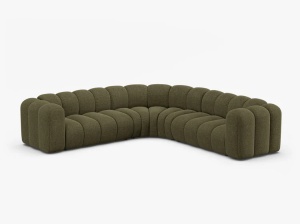 COLTAR LUPIN, 280, VERDE, CU TAPITERIE DIN TEXTIL CHENILLE EDEN, MICADONI - Img 2