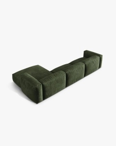 COLTAR MARTINA, 130X176 CM, PE DREAPTA, VERDE, TAPITAT CU TAPITERIE DIN TEXTIL CATIFEA VOGUE, MICADONI - Img 4
