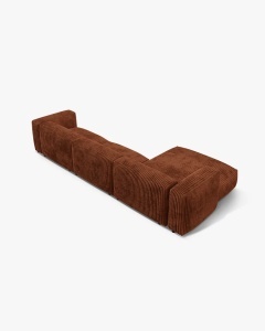 COLTAR MARTINA, 130X176 CM, PE STANGA, CARAMIZIU, TAPITAT CU TAPITERIE DIN TEXTIL CORDOI TILIA, MICADONI - Img 3