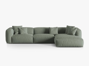 COLTAR MARTINA DREAPTA, 3 LOCURI, 330 CM, DIVERSE CULORI SI MATERIALE, DESIGN DEOSEBIT - Img 5