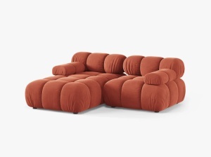 COLTAR MODULAR BELLIS, PE STANGA, CORAI, CU TAPITERIE DIN CATIFEA VENUS, MICADONI - Img 2