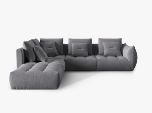 COLTAR MODULAR BLOOM STANGA, 4 LOCURI, 316 CM, DIVERSE CULORI SI MATERIALE, DESIGN DEOSEBIT - Img 1