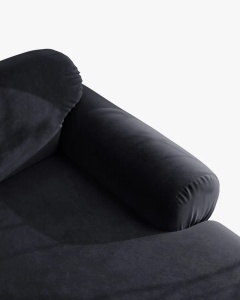 COLTAR MODULAR, OPHELIA, ALBASTRU ROYAL, PE DREAPTA, 297 CM, CU TAPITERIE DIN TEXTIL CATIFEA VENUS, MICADONI - Img 5