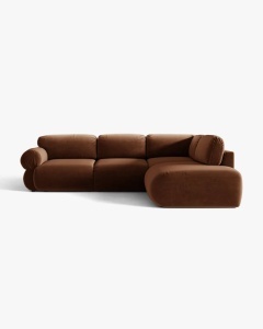 COLTAR MODULAR, OPHELIA, MARO, PE DREAPTA, 289 CM, CU TAPITERIE DIN TEXTIL CATIFEA VENUS, MICADONI - Img 2